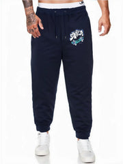 Men's Comfy Drawstring Joggers Loose Fit Stretch Pants