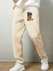 Skull Comfy Drawstring Joggers Men's Casual Loose Fit Pants