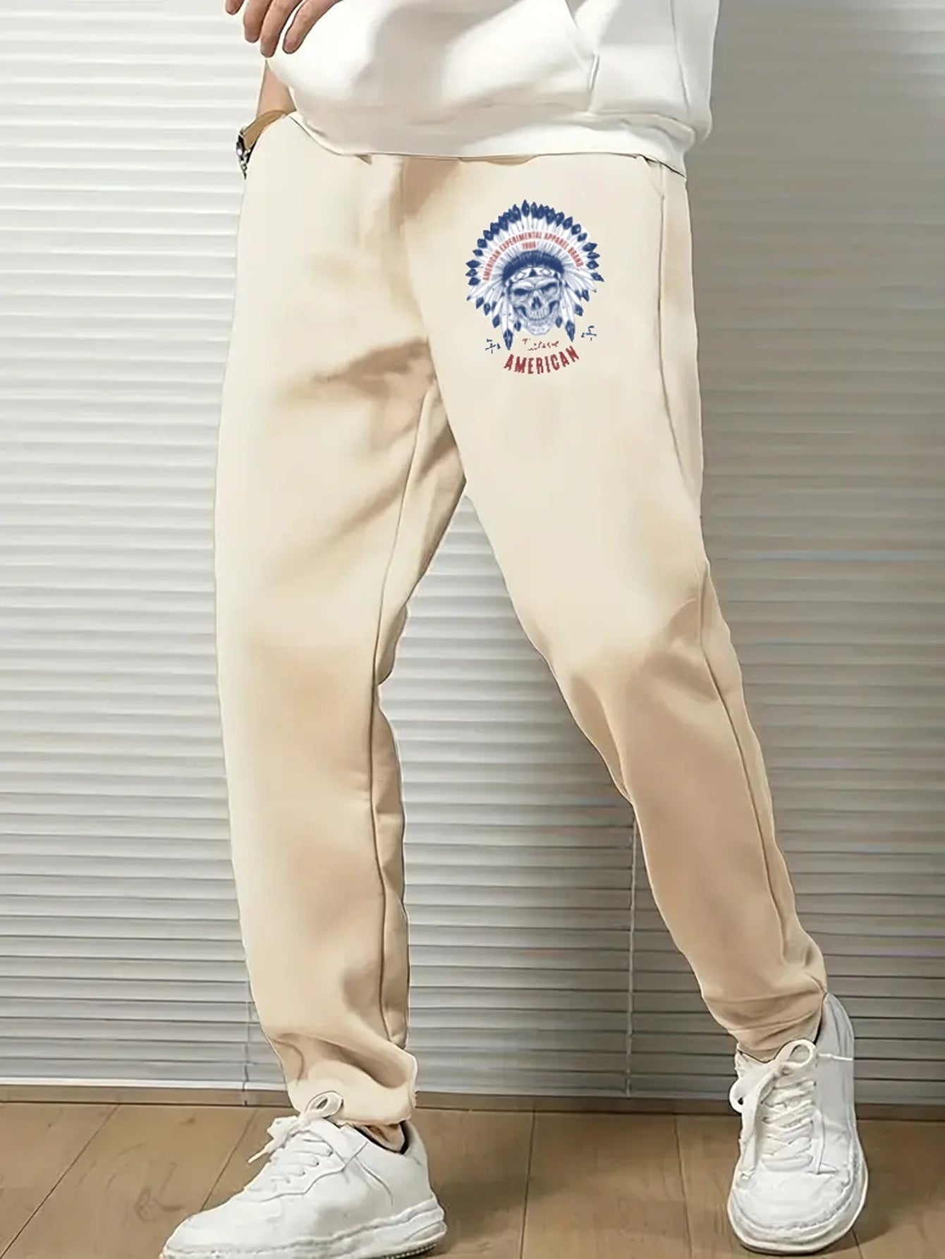Ethnic Graphic Pattern Joggers Men's Casual Loose Fit Pants