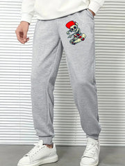 Skeleton Skater Comfy Drawstring Joggers Men s Casual Breathable Loose Fit
