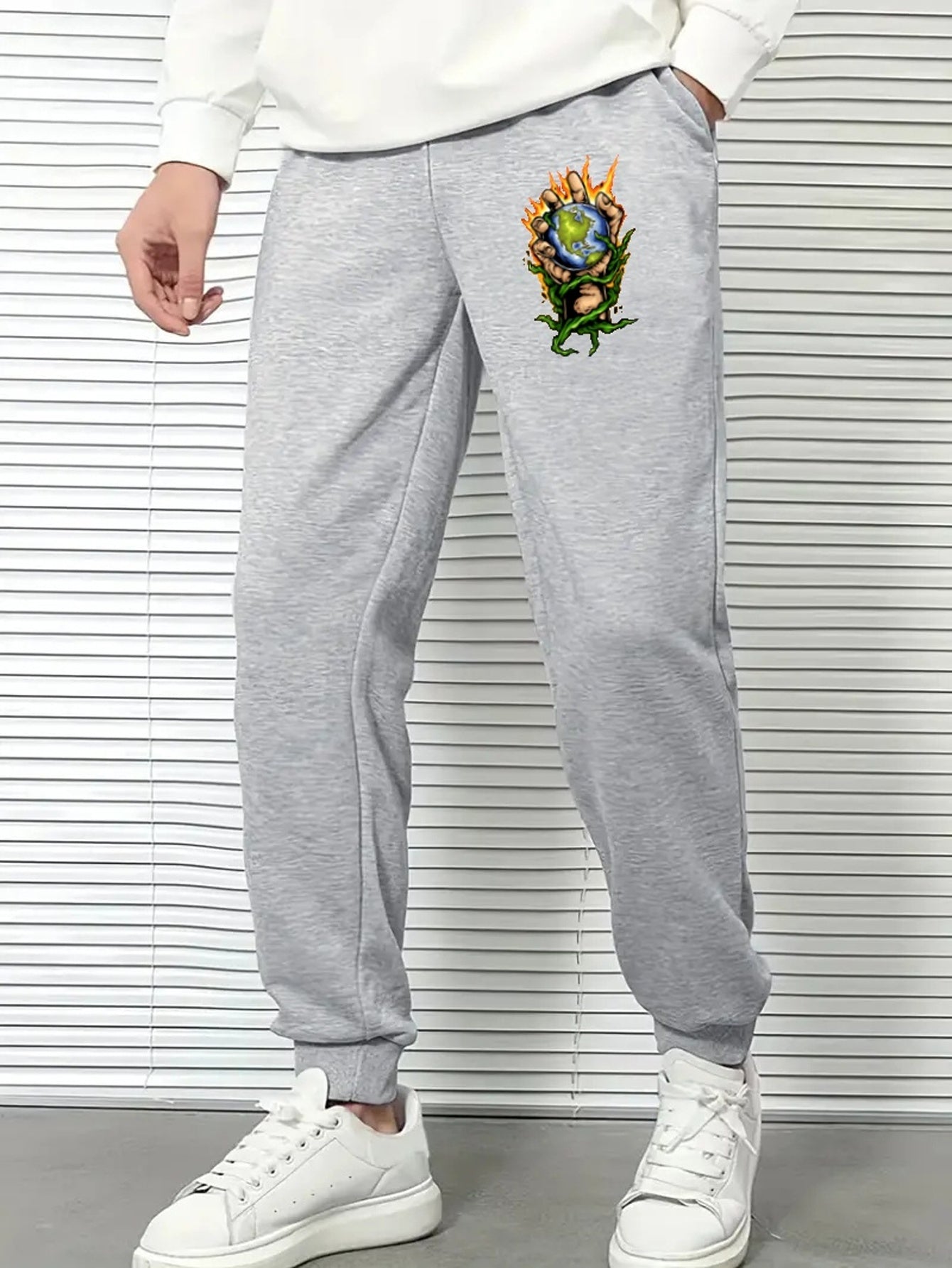 Men's Comfy Drawstring Joggers Loose Fit Stretch Pants