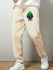 Alien Comfy Drawstring Joggers Men's Casual Loose Fit Pants