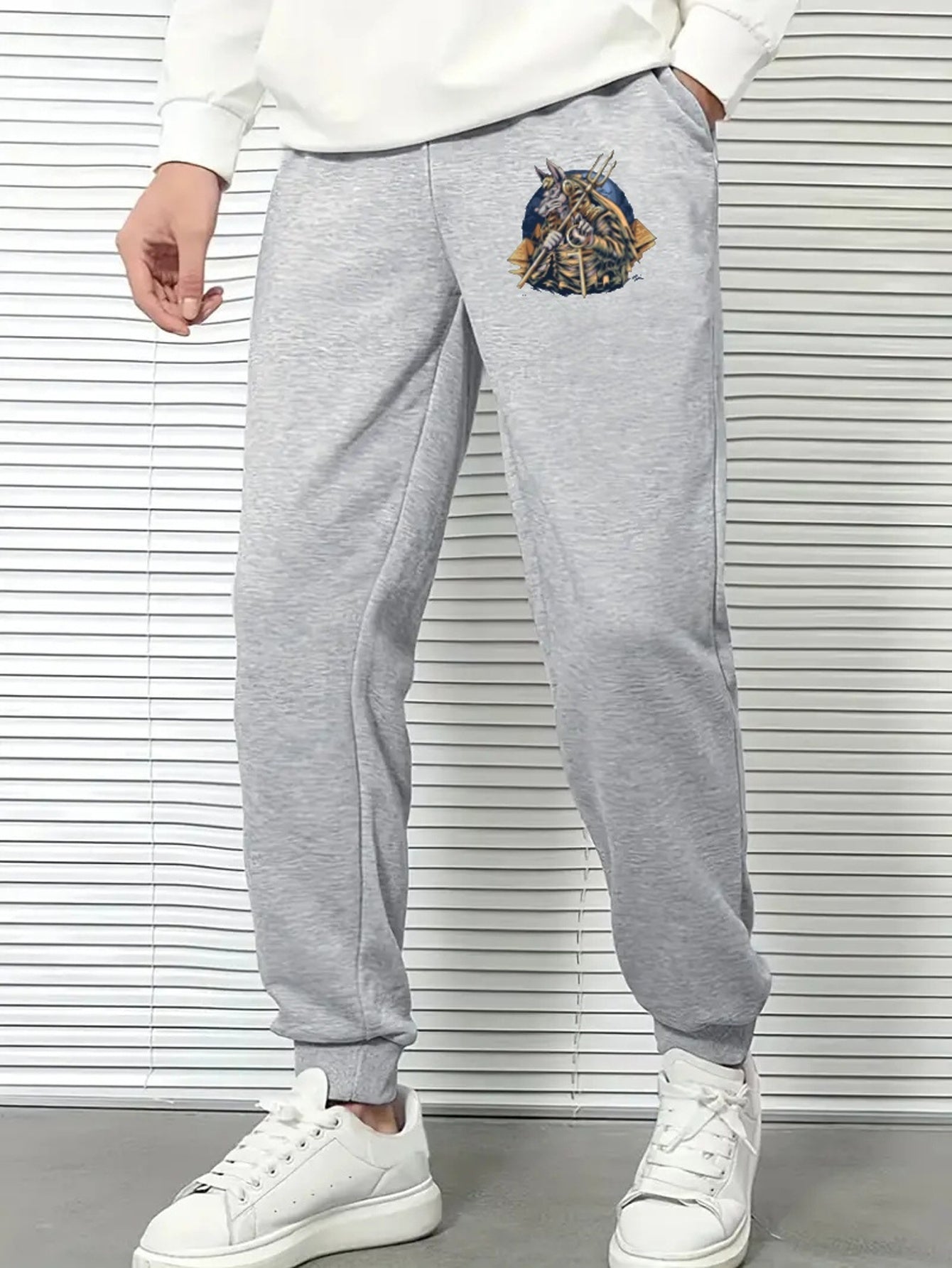 Knight Comfy Drawstring Joggers Men's Casual Breathable Loose Fit Pants