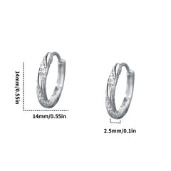 S999 Round Earrings Decorative Accessories Holiday Gift For Girls