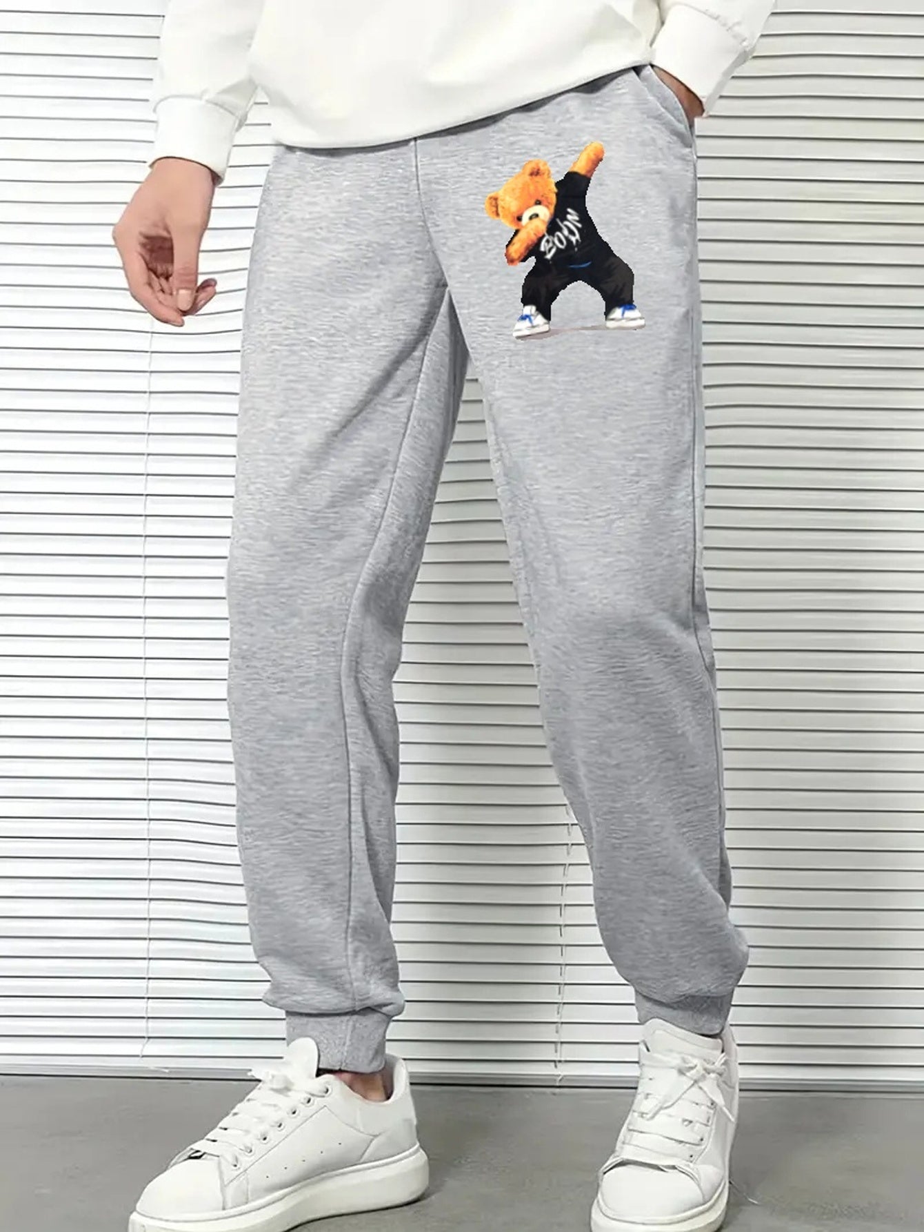 Swag Bear Comfy Drawstring Joggers Men s Casual Breathable Pants