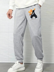 Street Bear Comfy Drawstring Joggers Men's Casual Loose Fit Pants