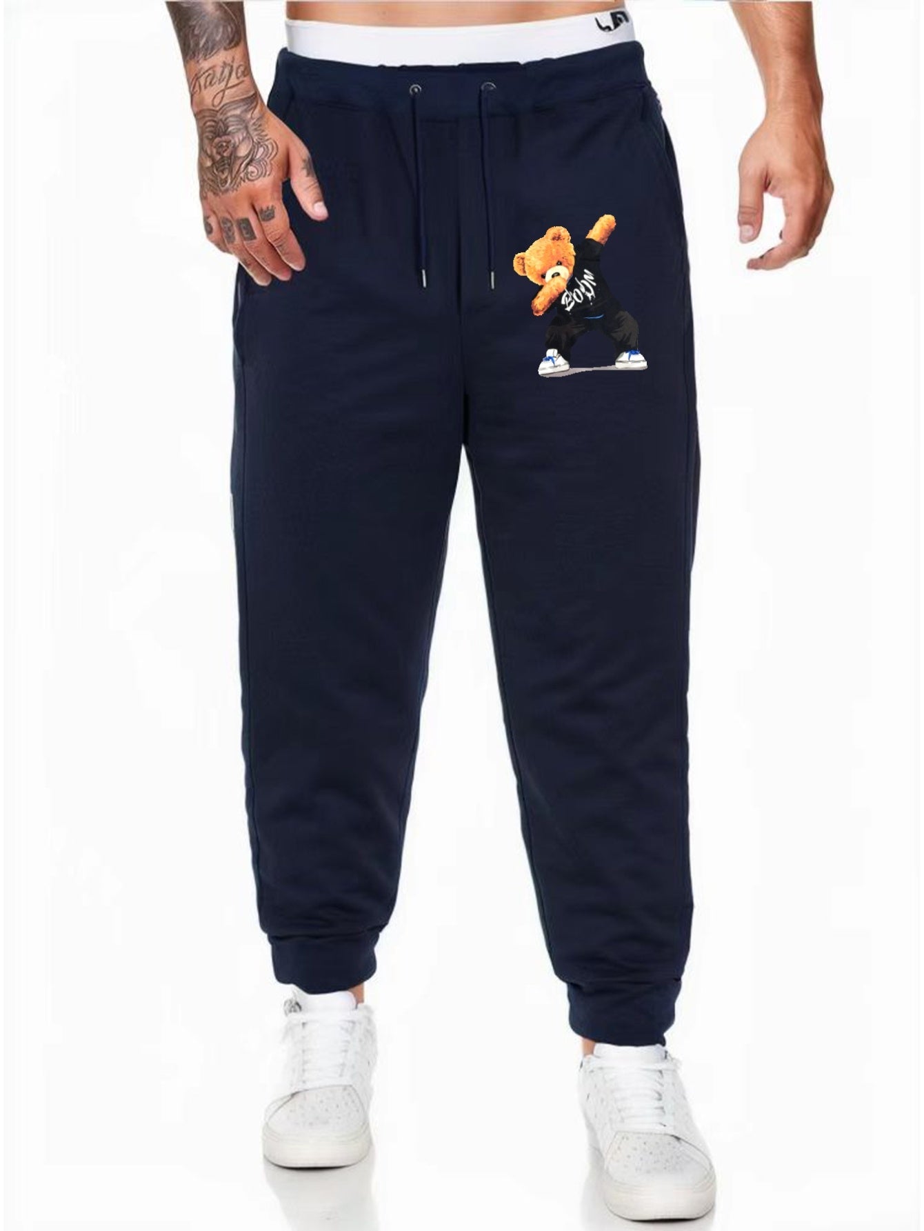 Swag Bear Comfy Drawstring Joggers Men s Casual Breathable Pants