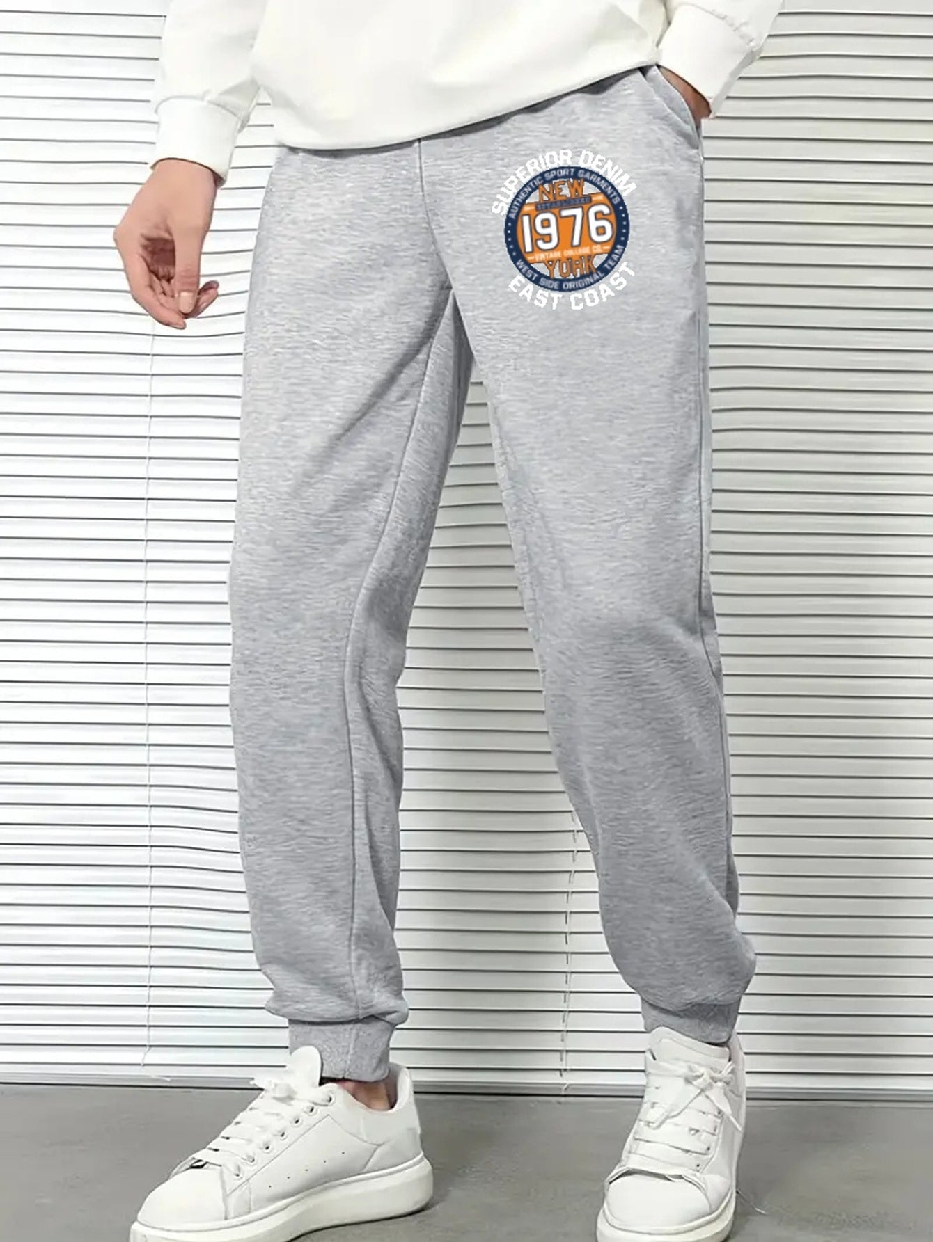 York 5019 04cm Drawstring Joggers Men s Casual Pants Spring Summer
