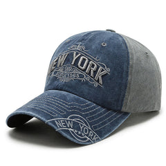 Vintage Baseball Cap YORK Embroidered Letter Duck Tongue Cap Men's Hat