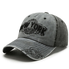 Vintage Baseball Cap YORK Embroidered Letter Duck Tongue Cap Men's Hat