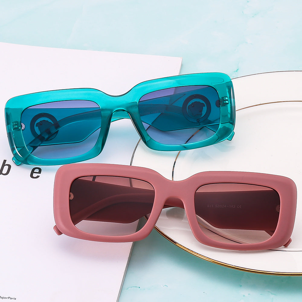 Square Polarized Sunglasses For Women Men Casual Glasses UV400