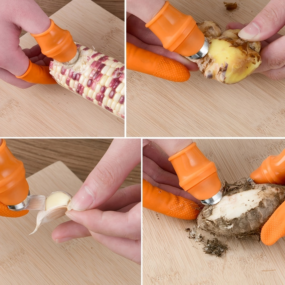 Kitchen Picking Finger Gloves for Vegetables Peeling