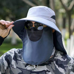 Sun Protection Bucket Hat for Fishing Detachable Casual Sun Hat