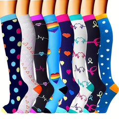 Breathable Compression Socks for Men and Women - Sports Support