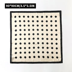 Dotted Bandana Satin Shawl Silk Square Scarf Head Wrap