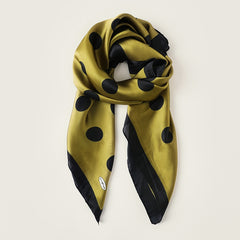 Dotted Bandana Satin Shawl Silk Square Scarf Head Wrap