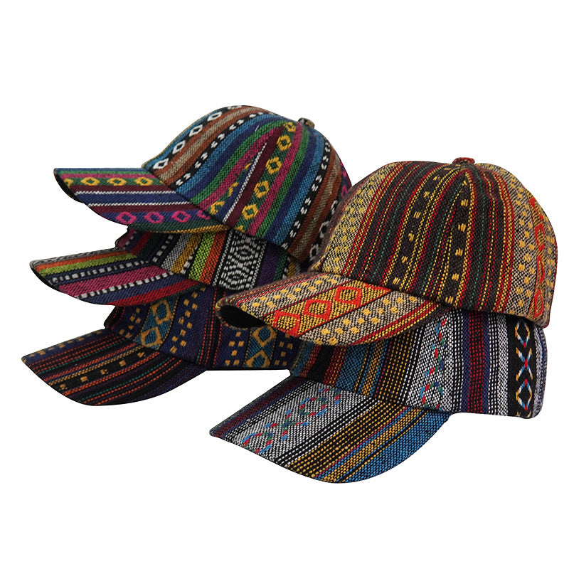 Boho Printed Vintage Baseball Cap Sun Hat for Women