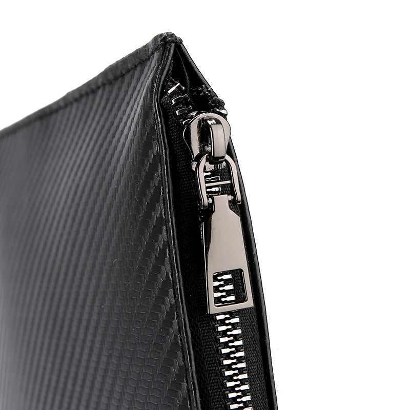 Men's Leather Envelope Clutch Bag for Business