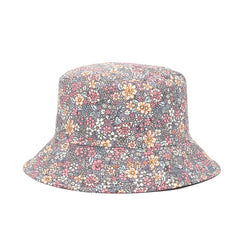 Floral Printed Casual Bucket Hat Lightweight Sunscreen Fisherman Cap Basin Hats