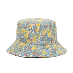 Floral Printed Casual Bucket Hat Lightweight Sunscreen Fisherman Cap Basin Hats