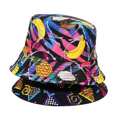 Hip Hop Reversible Bucket Hat Lightweight Fisherman Cap