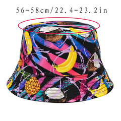 Hip Hop Reversible Bucket Hat Lightweight Fisherman Cap