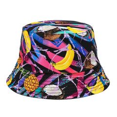 Hip Hop Reversible Bucket Hat Lightweight Fisherman Cap