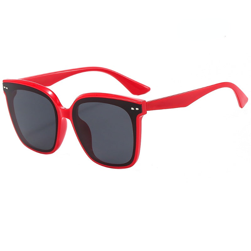 Stylish Square Sunglasses With Metal Teeth