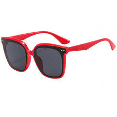 Stylish Square Sunglasses With Metal Teeth