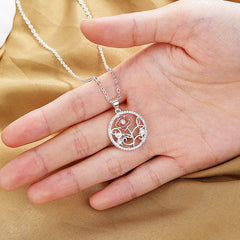 Stainless Steel Rose Pendant Necklace for Girls