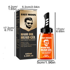 2 in 1 Hair Wax Gel With Comb Fluffy Hair Pomade Wax Mud Men Hair Cream