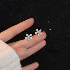 Sweet Flower Stud Earrings Holiday Gift For Girls