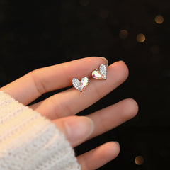 Sweet Heart Stud Earrings Holiday Gift For Girls