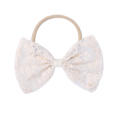 Cute Flower Tulle Bow Hair Bands for Baby Girls