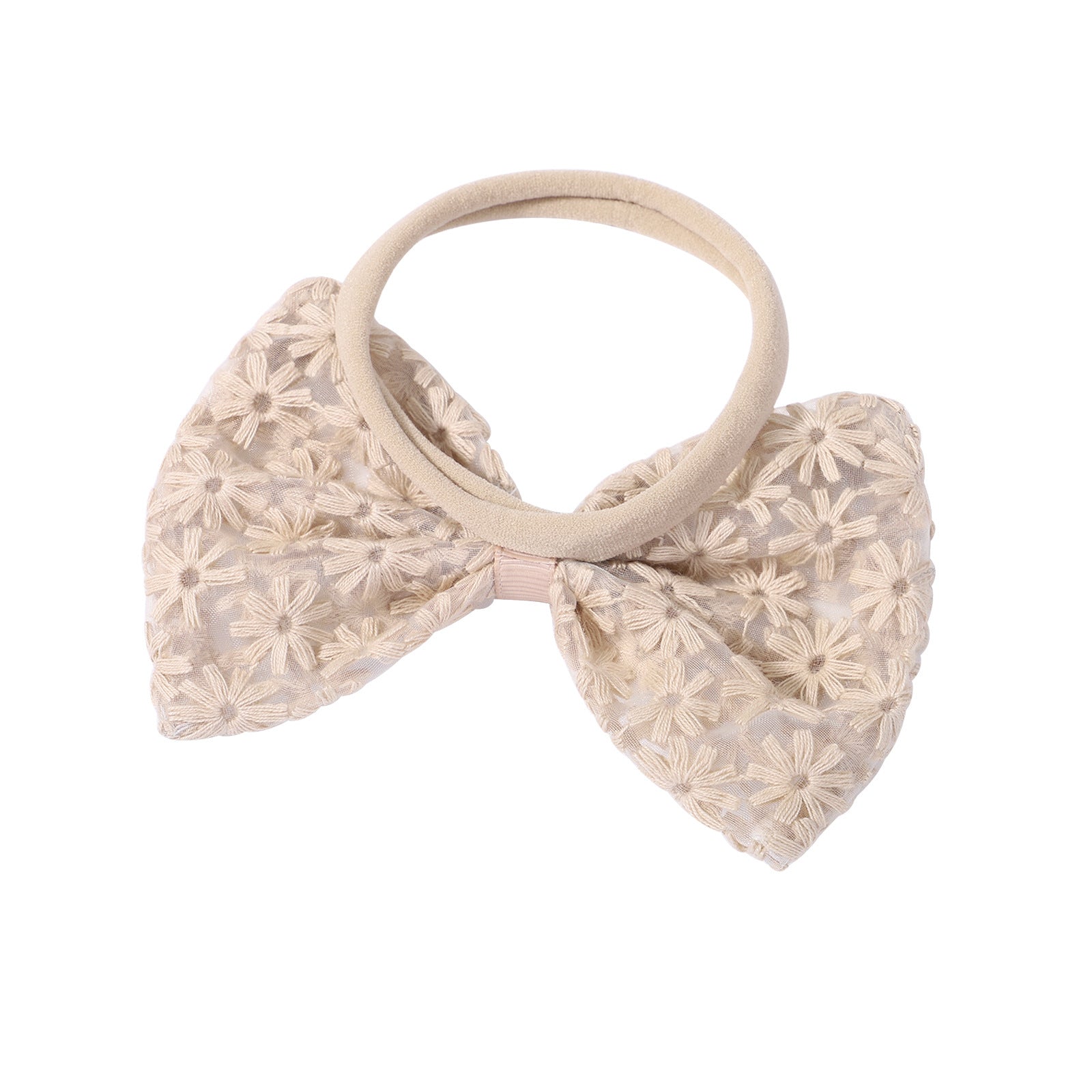 Cute Flower Tulle Bow Hair Bands for Baby Girls