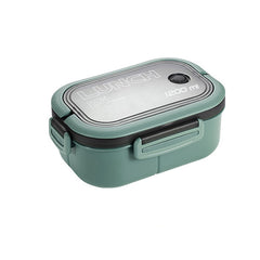 Double Layer Lunch Box Portable 2 Compartment Food Container Microwave Lunch Box