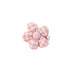 Plaid Flower Hair Clip for Girls