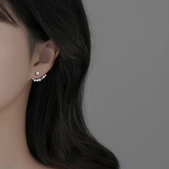 Sweet Zircon Star Stud Earrings Holiday Gift For Girls