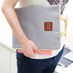 Minimalist Zipper Document Storage Pouch Lightweight Bag For School & Work