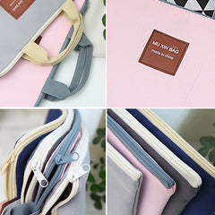 Minimalist Zipper Document Storage Pouch Lightweight Bag For School & Work
