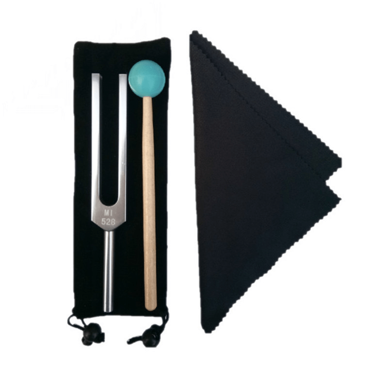 528HZ Tuning Fork for Yoga and Healing with Cloth Bag and Mallet