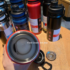 Vacuum Flask With Tea Filter Large Capacity Thermal Bottles