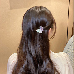 5pcs Y2K Butterfly Heart Flower Peach Hair Clips Girls Gift