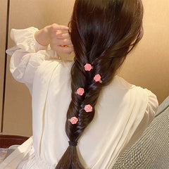 5pcs Y2K Butterfly Heart Flower Peach Hair Clips Girls Gift