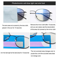 Multifocal Anti Light Reading Glasses Far Near Photochromic