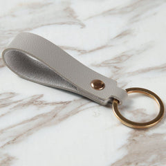 Men's PU Leather Key Chain Metal Key Ring Pendant