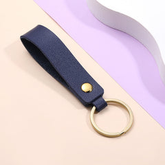 Men's PU Leather Key Chain Metal Key Ring Pendant