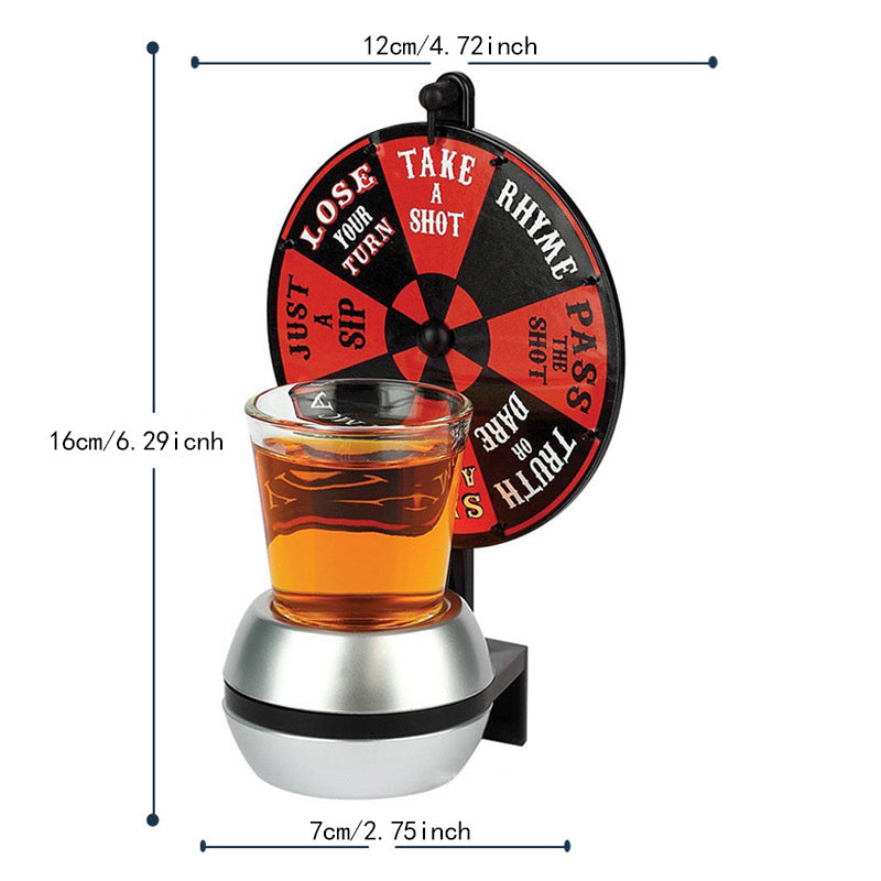 Wheel Of Shots Drinking Turntable Game Set for Parties & Halloween
