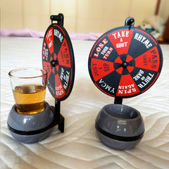 Wheel Of Shots Drinking Turntable Game Set for Parties & Halloween