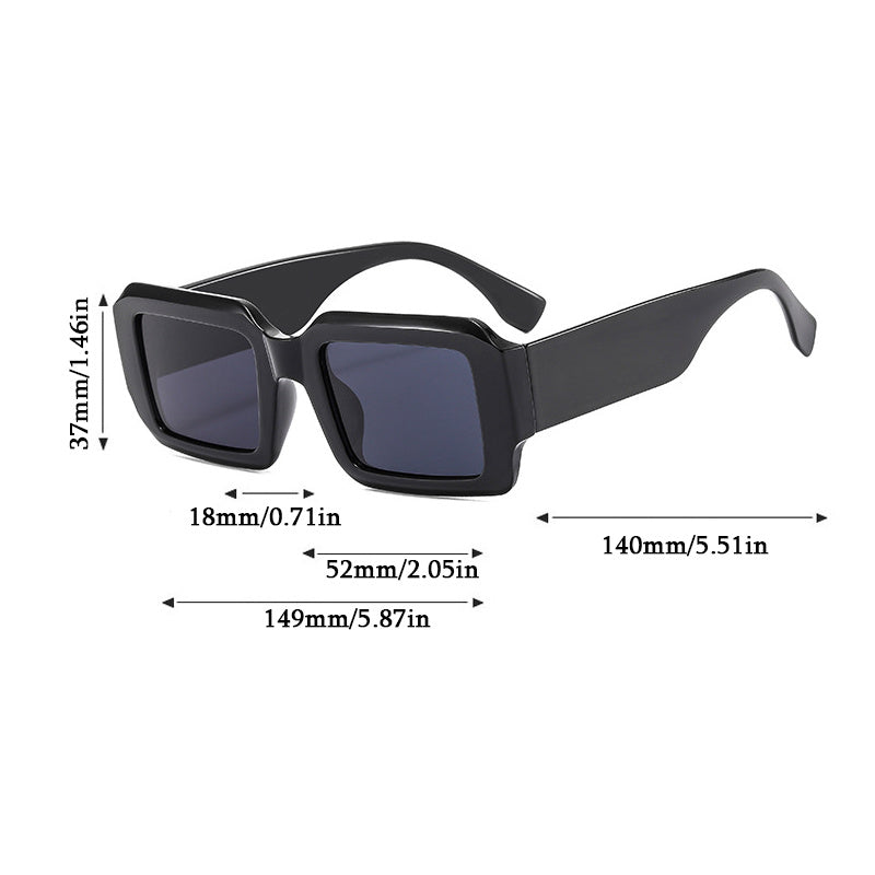 Rectangle Sunglasses Women Y2K Retro Summer Outdoor Shades